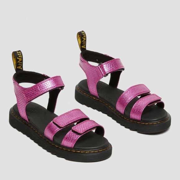 Dr. Martens Other - NEW: Klaire Reptile Emboss Leather Strap Sandals